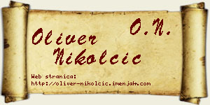 Oliver Nikolčić vizit kartica